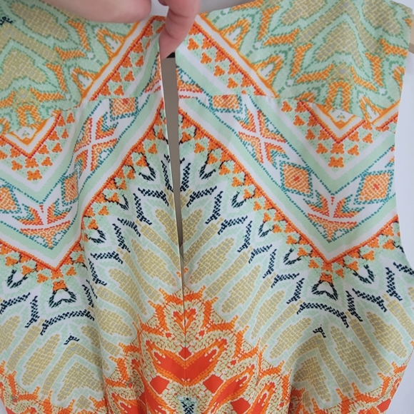 BEBE V-CUT MULTI-COLOR ROMPER SZ. 2 - Picture 16 of 16